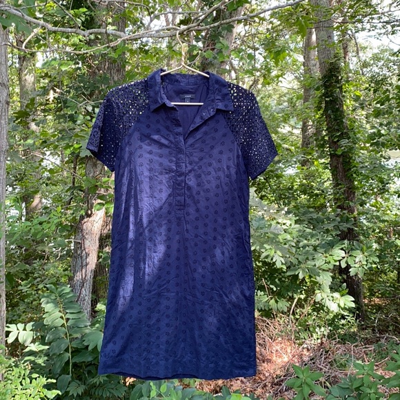 J. Crew Dresses & Skirts - J.Crew eyelet shirt dress